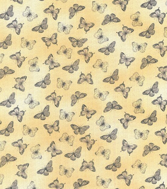 Coupon fabric girl 50 x 70 cm butterflies